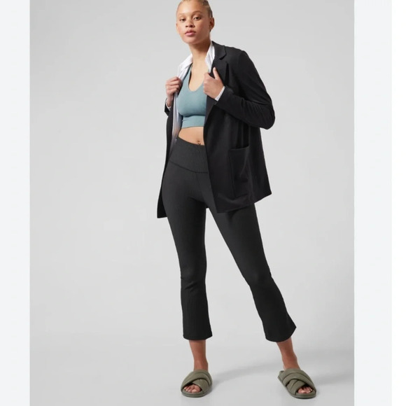 NWT Athleta Elation Rib Crop Flare Pants - Picture 4 of 13